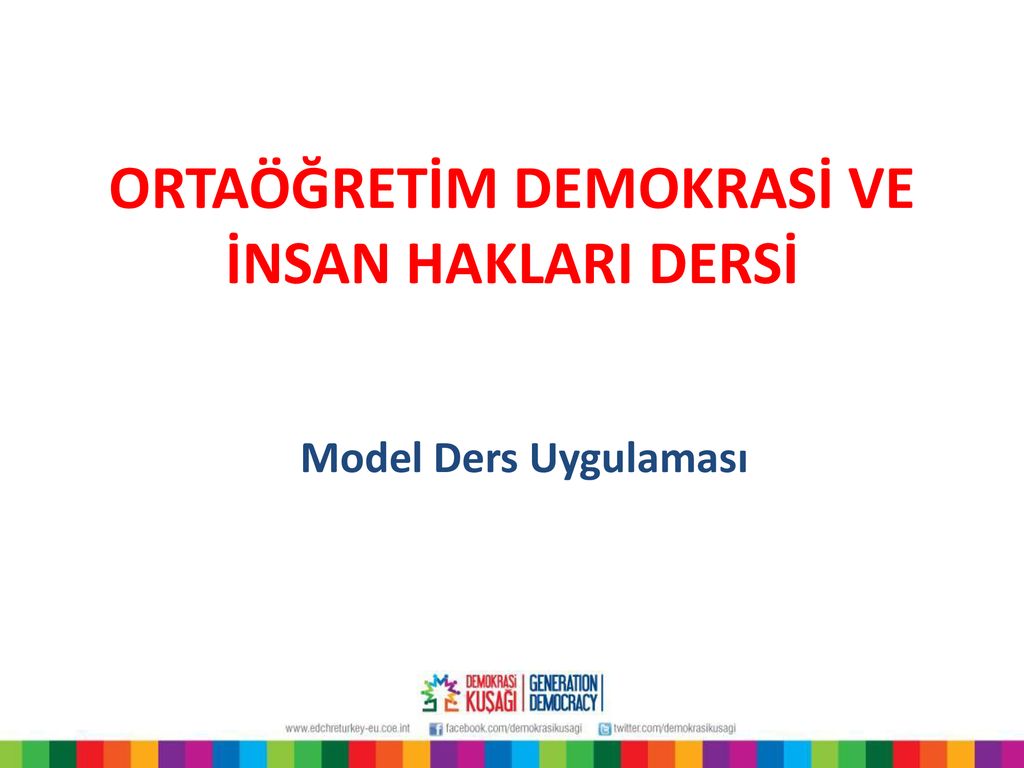 Orta Ret M Demokras Ve Nsan Haklari Ders Ppt Indir